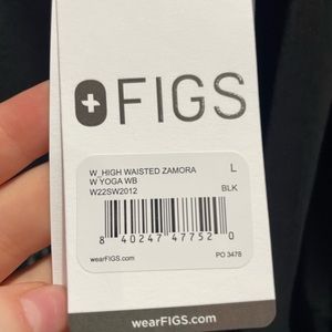 FIGS high waisted black joggers Zamora
